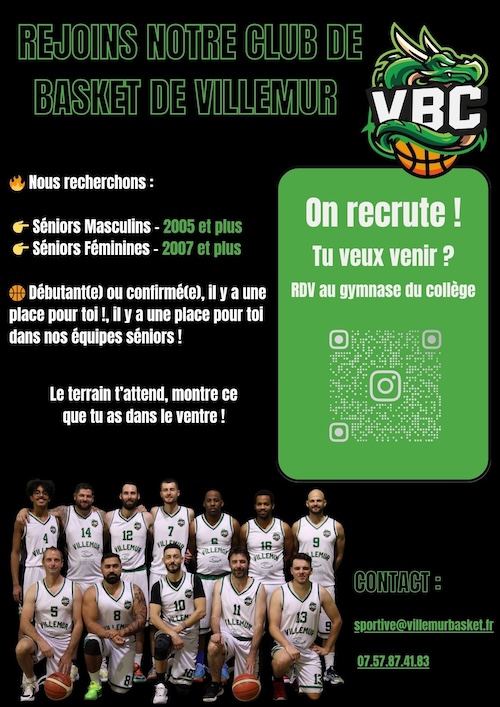 Le VBC recrute, rejoins-nous !